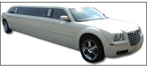 Reserve this luxurious 10 Guest Chrysler 300 Limousine (White) for an airport pickup or drop off. Proudly serving JFK, LGA, and Newark airports and the Tri-State area.
